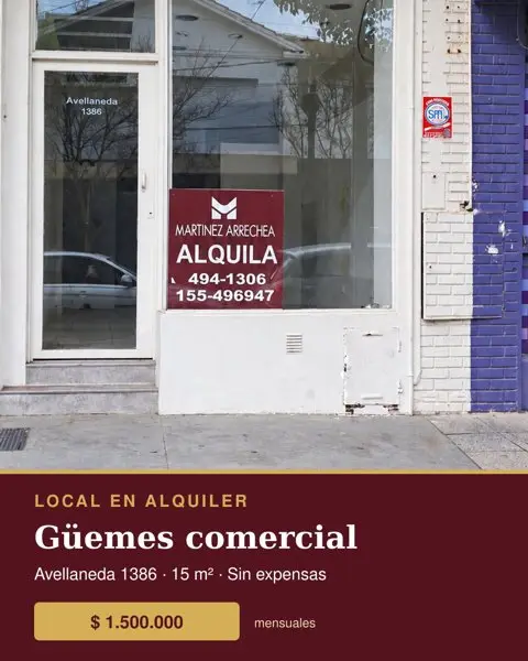 Local en alquiler en Güemes