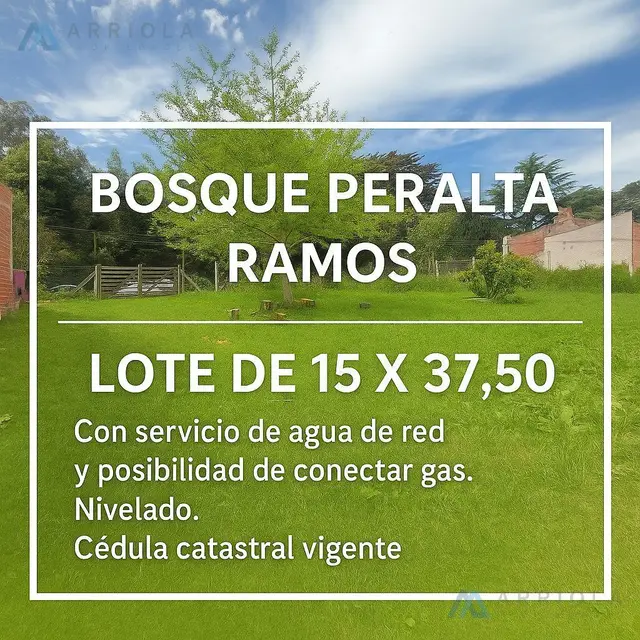 Terreno en venta en BOSQUE PERALTA RAMOS