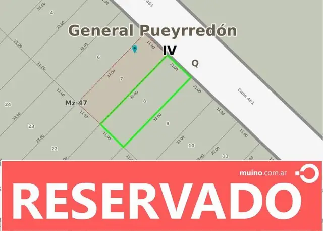 Terreno en venta en SAN PATRICIO
