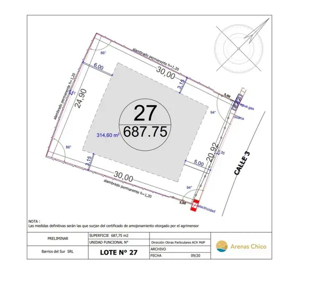 Terreno en venta en LOS ACANTILADOS