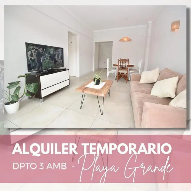 Departamento de 3 ambientes en alquiler temporario en LOMAS DE STELLA MARIS