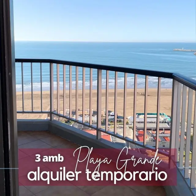 Departamento de 3 ambientes en alquiler temporario en BOSQUE GRANDE