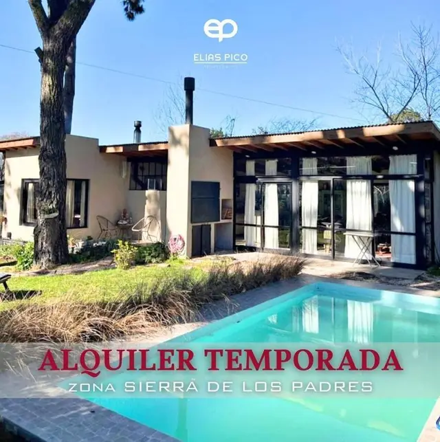 Casa en alquiler temporario en Sierra de los Padres