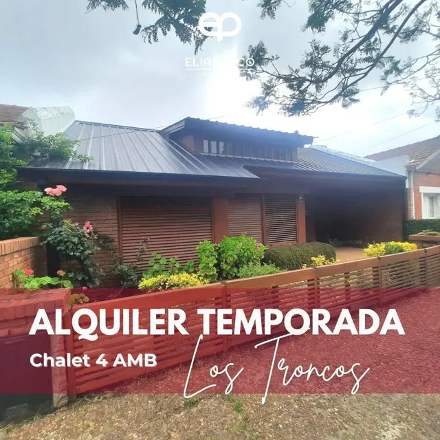 Casa en alquiler temporario en LOS TRONCOS