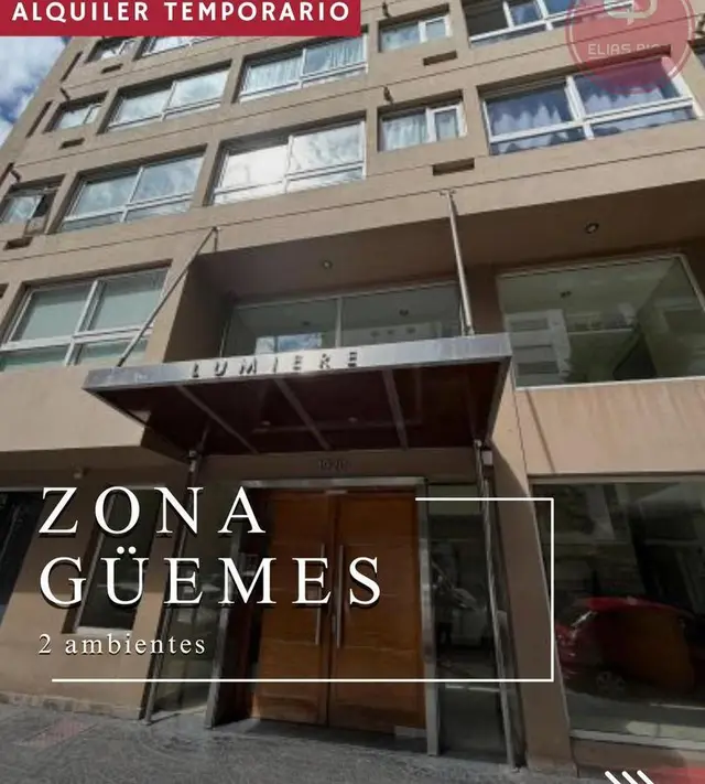 Departamento de 2 ambientes en alquiler temporario en Güemes