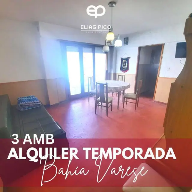 Departamento de 3 ambientes en alquiler temporario en LOMAS DE STELLA MARIS