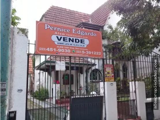 Terreno de 2 ambientes en venta en PLAZA PERALTA RAMOS