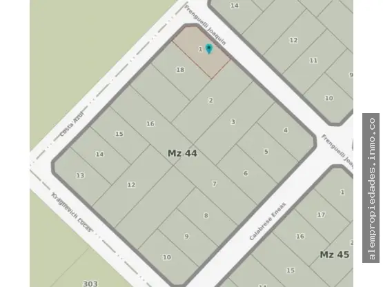 Terreno de 1 ambiente en venta en PARQUE CAMET