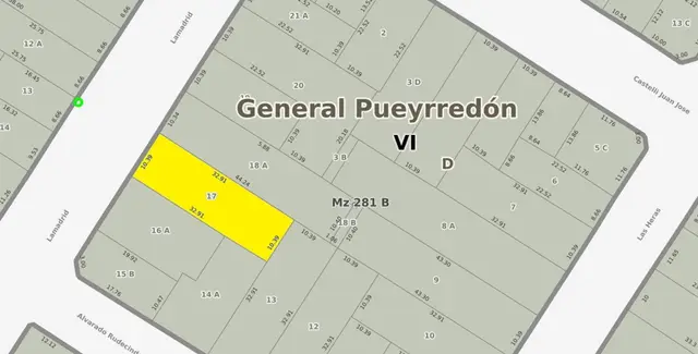 Terreno en venta en ESTACION TERMINAL (ALDREY)