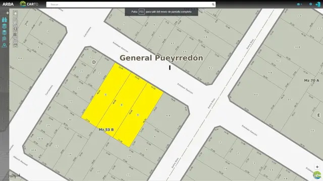 Terreno en venta en JURAMENTO