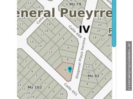Terreno de 1 ambiente en venta en PLAYA SERENA