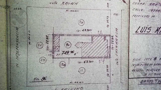 Terreno en venta en PLAZA PERALTA RAMOS