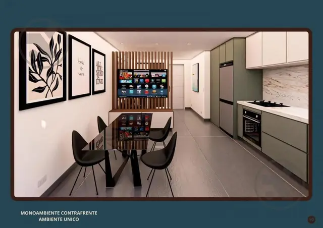 Departamento de 1 ambiente en venta en Plaza Mitre