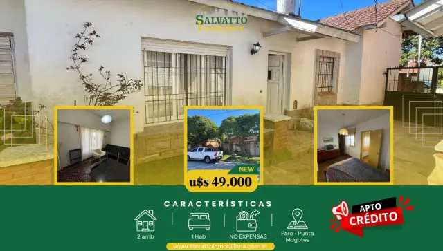 Casa de 3 ambientes en venta en Punta Mogotes