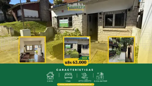 Casa de 2 ambientes en venta en Punta Mogotes