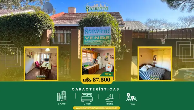 Casa de 3 ambientes en venta en Faro Norte