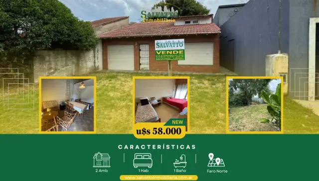 Casa de 2 ambientes en venta en Faro Norte