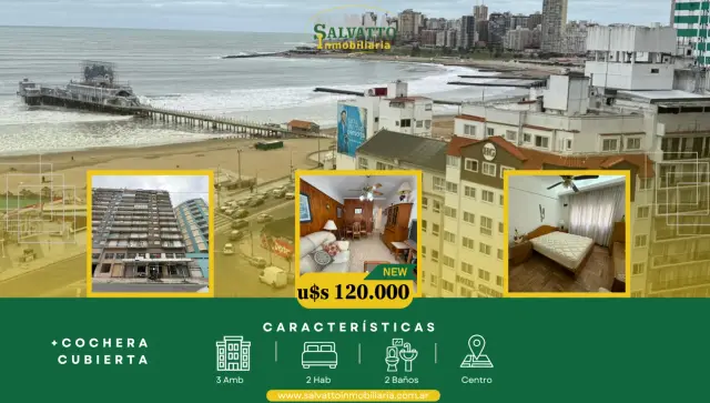 Departamento de 3 ambientes en venta en Área Centro