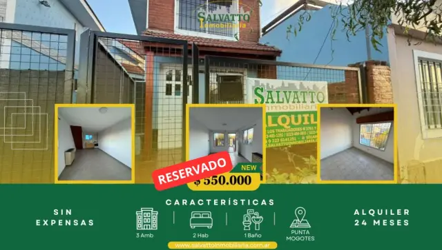PH de 3 ambientes en alquiler en PUNTA MOGOTES