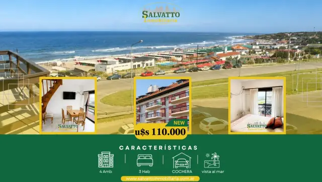 Departamento de 4 ambientes en venta en Punta Mogotes