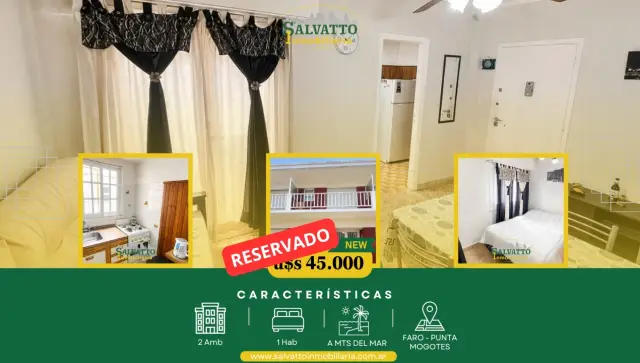 Departamento de 2 ambientes en venta en Faro Norte