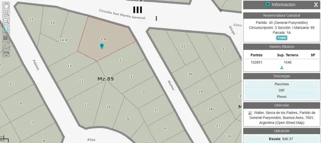 Terreno en venta en SIERRA DE LOS PADRES