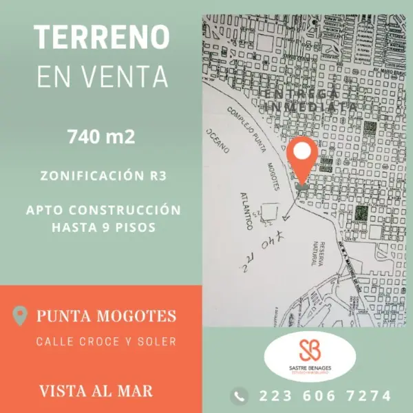 Terreno en venta en PUNTA MOGOTES