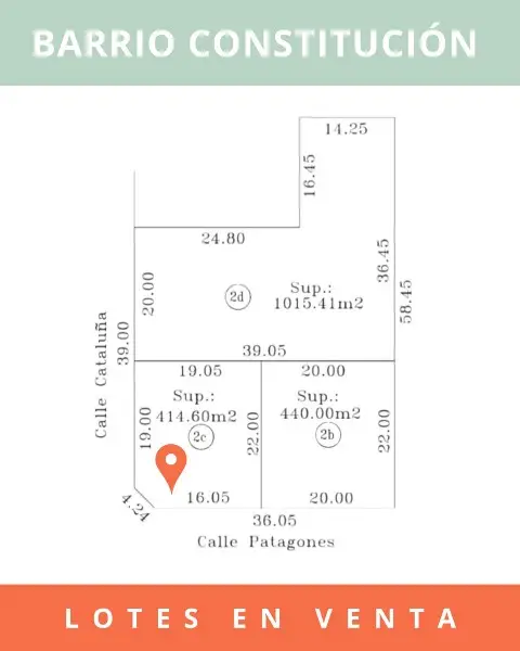Terreno en venta en CONSTITUCION