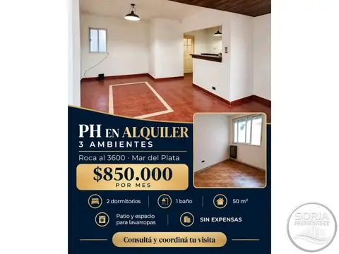 PH de 3 ambientes en alquiler en SAN JOSE